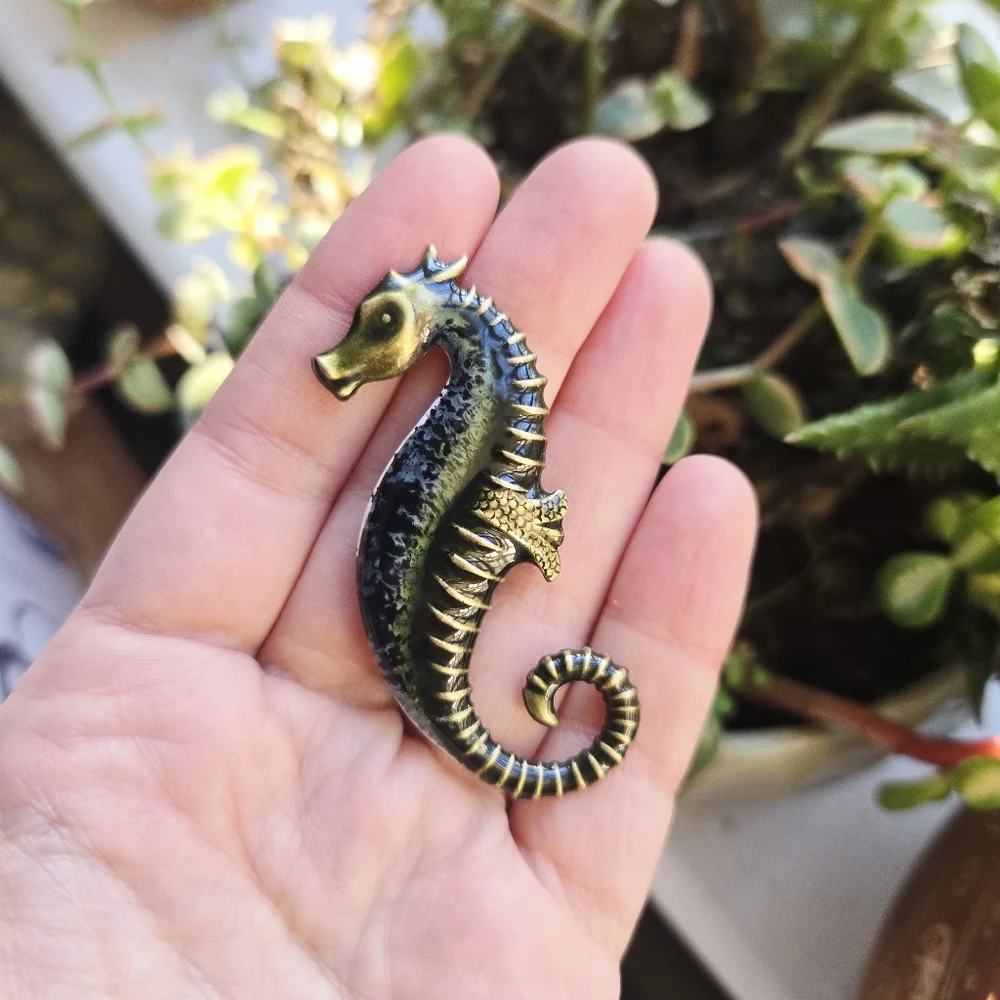 Vintage Seahorse Lapel Brooch Pin